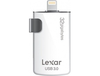 30% off Lexar JumpDrive M20i 32GB Lightning/USB 3.0 Flash Drive