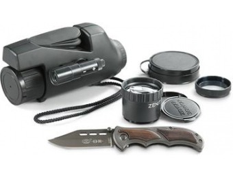 82% off Night Vision Monocular Kit with Bonus Knife and Lens Doubler