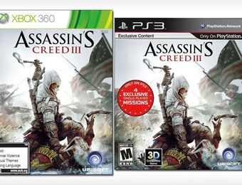 50% off Assassin's Creed III for PS3 or Xbox 360