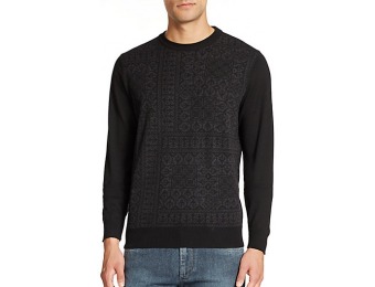 76% off Saks Fifth Avenue Collection Geometric Merino Wool Sweater