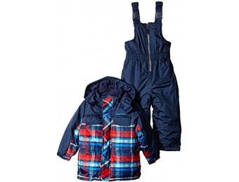 77% off Rugged Bear Little Boys' Snowsuit with Plaid Coat