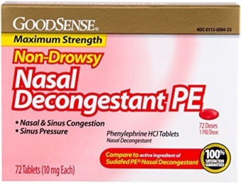 73% off Nasal Decongestant Phenylephrine Tablets 10mg