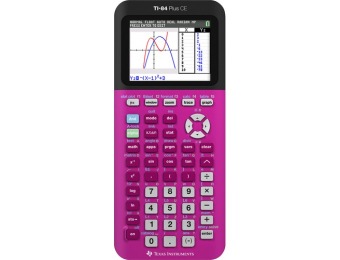17% off Texas Instruments Ti-84+ce Graphing Calculator - Pink