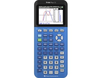 17% off Texas Instruments Ti-84+ce Graphing Calculator - Blue