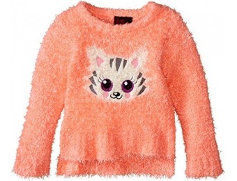 87% off Little Girls' Fuzzy Yarn Cat Face Sweater, 2T