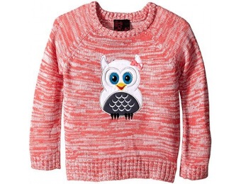 $28 off Girls Rule Little Girls' Owl Marled Sweater, 6X