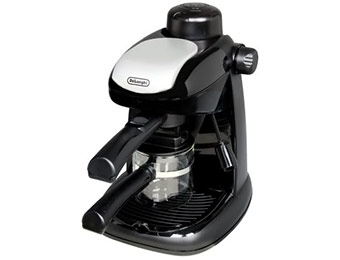 62% off DeLonghi Black EC5 Steam-Driven 4 Cup Espresso and Cappuccino Maker