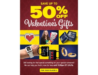 Extra 50% off Valentine's Day Gifts at ThinkGeek.com