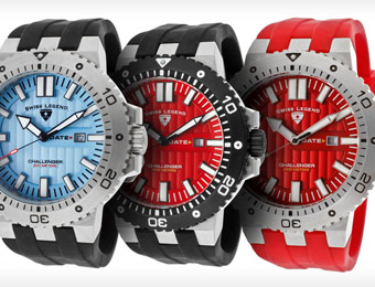$525 off Swiss Legend Men's Challenger Watches, 12 Styles