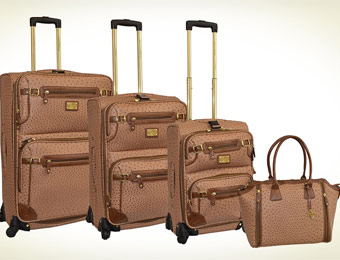 $1,070 off Adrienne Vittadini 4-Piece Luggage Set, 2 Styles