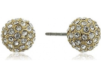 86% off Rebecca Minkoff Crystal Ball Gold/Crystal Stud Ball Earrings