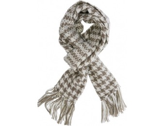65% off Women's Houndstooth Woven Scarf