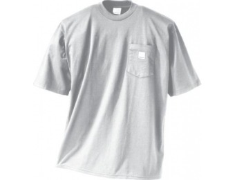 66% off Carhartt Men's Short-Sleeve Pocket T-Shirt Tall - Heather Gray