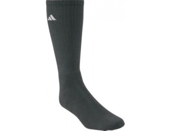 56% off Adidas Men's climalite Athletic Crew Socks Six-Pack, Black
