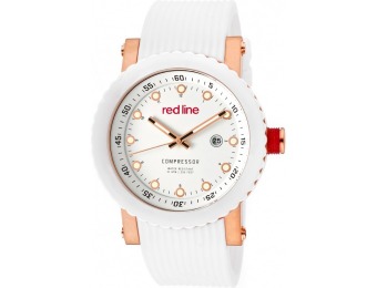 94% off Red Line Compressor Rose-tone Accent Watch 18002-RG-02