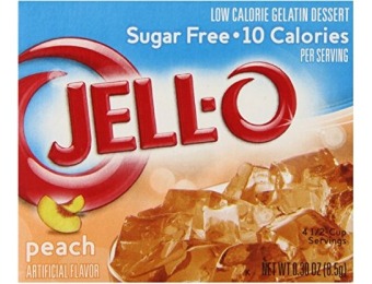 66% off Jell-O Sugar-Free Gelatin Dessert, Peach, (Pack of 6)