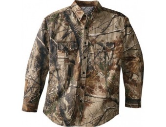43% off Realtree Men's Basic Seven-Button Shirt AP 'Camouflage'