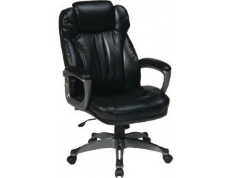 $302 off Work Smart ECH85807-EC3 Executive Eco Leather Chair