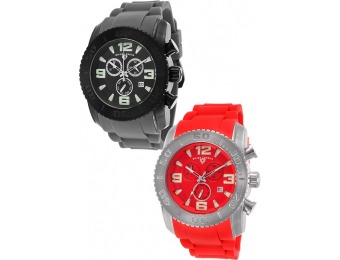 94% off Swiss Legend Commander Chronograph 2-Pack of Watches