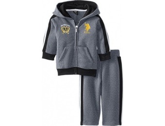 73% off U.S. Polo Assn. Baby Boys' Classic Zip Up Hoodie & Track Pant