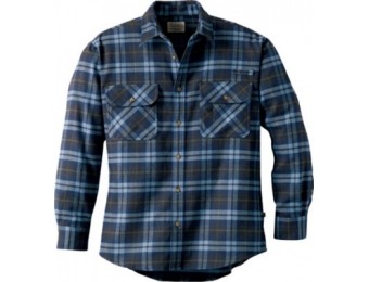 59% off Cabela's Roughneck Logger Flannel Shirt Regular - Blue Plaid