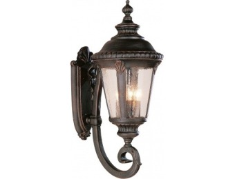51% off Outdoor Wall Mount Light: Carriage Light 29" high in Rust (Red)