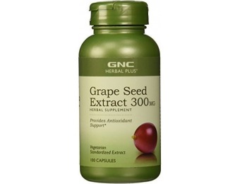 67% off GNC Herbal Plus Grape Seed Extract 300 mg, 100 Count