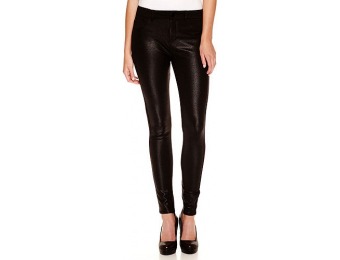 65% off Sapphire Ink Shiny Faux-Leather Ponte Pants
