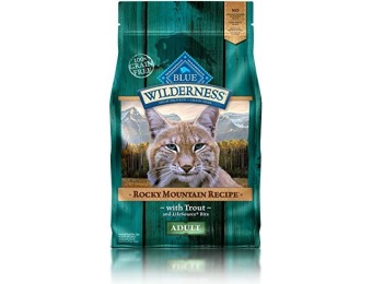 58% off Blue Buffalo Cat Adult Trout Dry Cat Food, 4lb Bag