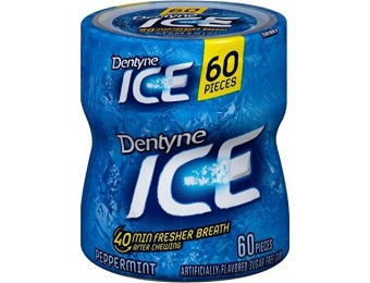 55% off 4-Pk Dentyne Ice Gum, Peppermint, 60-Count Containers