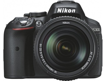 38% off Nikon D5300 SLR Camera w/ 18-140mm Dx Nikkor Lens