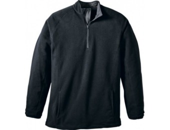 50% off Cabela's Men's Activewear Fleece 1/2-Zip Jacket - Black