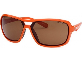 76% off Nike Racer Rectangle Orange Sunglasses
