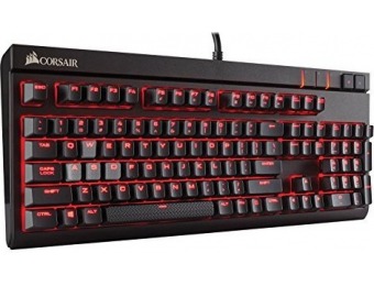 $30 off Corsair Gaming STRAFE, Red LED, Cherry MX Brown Keyboard