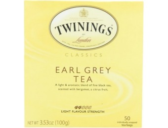 65% off Twinings Earl Grey Tea, Tea Bags, 50-Count Boxes (Pack of 6)