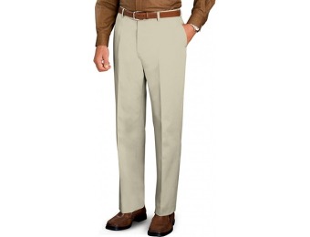 72% off Factory Performance Twill Plain Front Pants