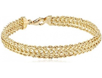 83% off 14k Yellow Gold Braided Rope Bracelet