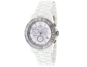 92% off Swiss Precimax Women's Luxe Elite White Ceramic Watch