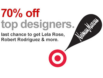 70% off Top Designers: Target + Neiman Marcus Collection
