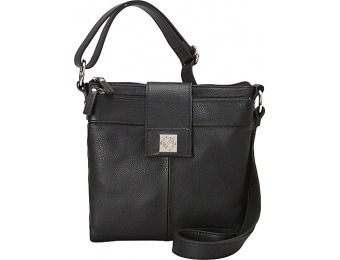 62% off Piazza Nola Crossbody Black Leather Handbags