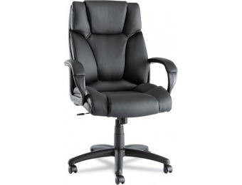 65% off Alera Fraze High-Back Swivel/Tilt Chair, Black Leather