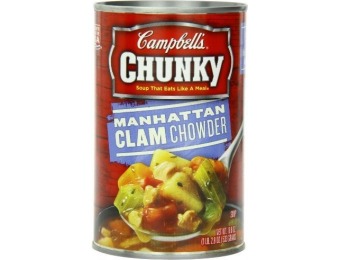 57% off Campbell's Chunky Manhattan Clam Chowder, 12-Pk