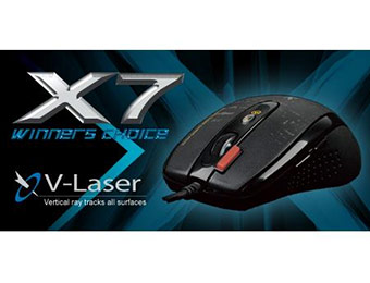 71% off A4Tech X7 F5 V-Track Laser USB Gaming Mouse