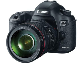 $2,631 off Canon EOS 5D Mark III SLR Camera Kit w/ 24-105mm Lens