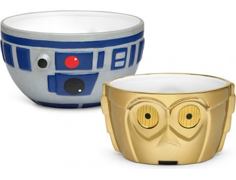 50% off Star Wars R2-D2 & C-3PO Ceramic Bowl Set