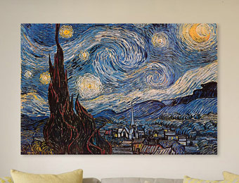 $180 off Classic Canvas Art Prints, Van Gogh, Picasso, Monet, 20 Styles