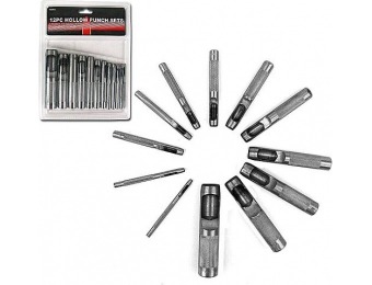 56% off Stalwart Deluxe Carbon Steel Heat Treated Hollow Punch Set