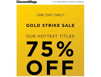 75% off Magazine Sale , All Top Titles on Sale