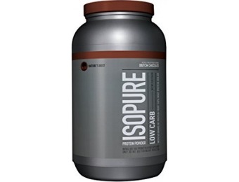 44% off Isopure Low Carb Protein Powder, Dutch Chocolate, 3 Pounds