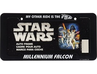71% off Star Wars Millennium Falcon License Plate Frame
